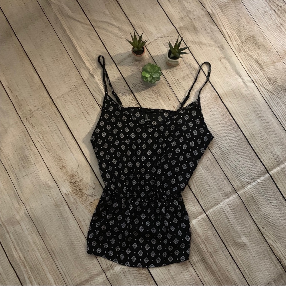 Black and white blouse